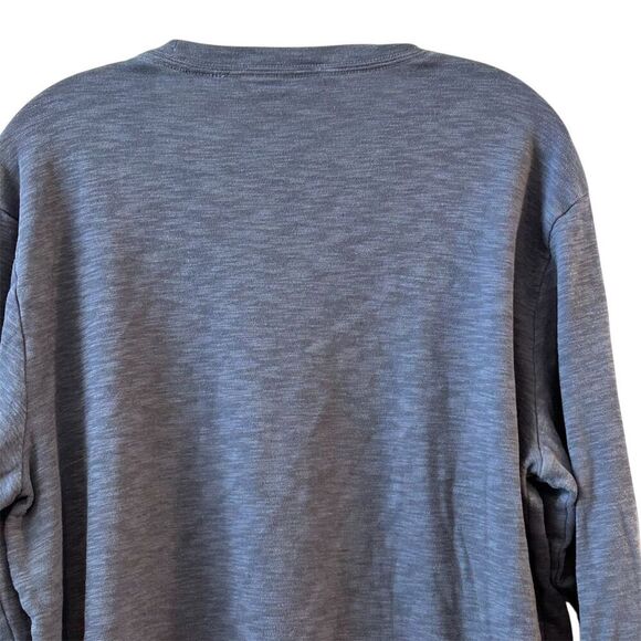 Travis Mathew Men's Long Sleeve Crew Neck T-Shirt Blue Gray Size L - Picture 8 of 9